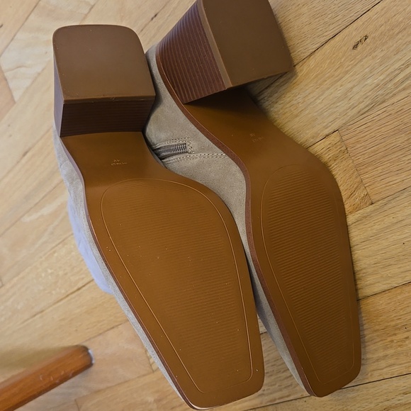 MANGO Heel Leather Ankle Boot Tan NWOT US 9 - Picture 9 of 11